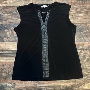 Calvin Klein sleeveless black top size large